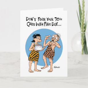 Carte Funny 70e anniversaire