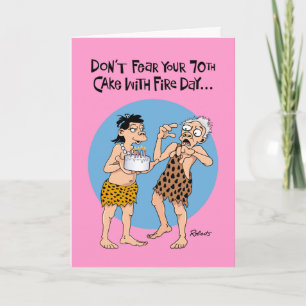 Carte Funny 70e anniversaire