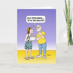Carte Funny 70e anniversaire