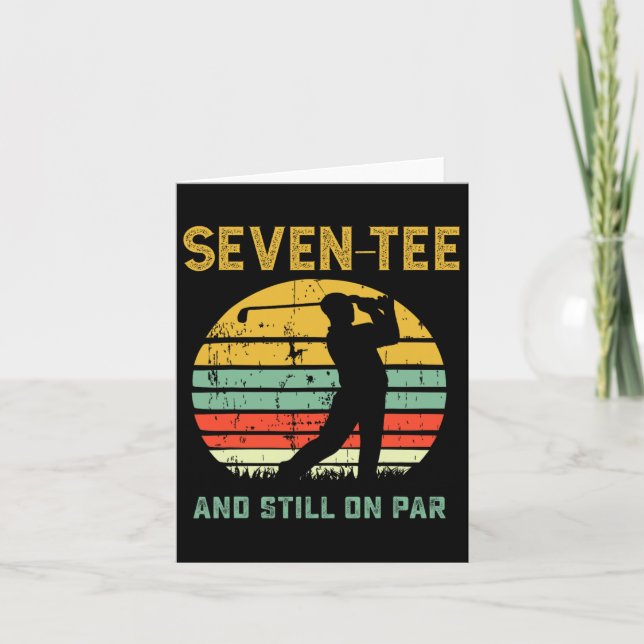 Carte Funny 70e anniversaire Golf Pun Golf 70 ans G (Devant)