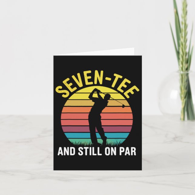 Carte Funny 70e anniversaire Golf Pun Golf 70 ans G (Devant)