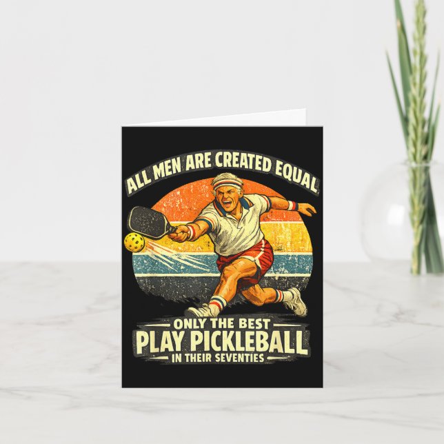 Carte Funny 70th birthday pickleball player 70 years old (Devant)