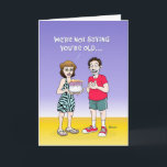 Carte Funny 75th Birthday Card<br><div class="desc">Funny 75th Birthday Greeting Card pour quelqu'un qui a 75 ans</div>