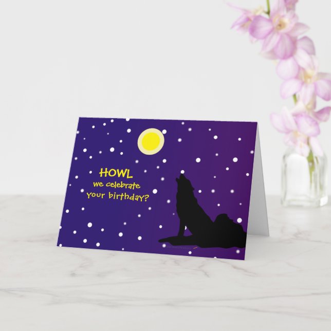 Carte Funny Anniversaire Puns pour Amoureux des chiens (Orchidée)