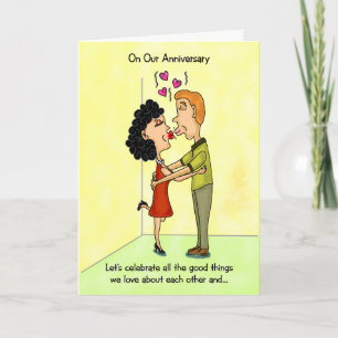 Carte Funny Anniversary Card : Célébrez l'amour