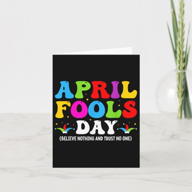Carte Funny April Fools Day April 1st Fools Day Joke Pra (Devant)