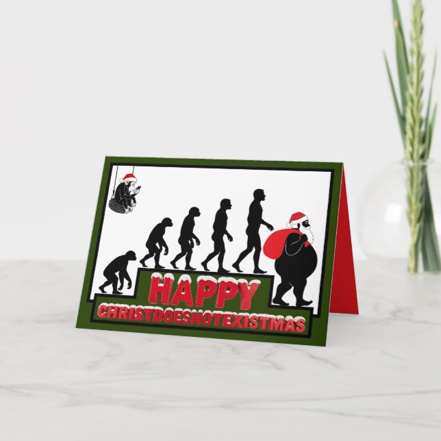 Carte Funny atheist Christmas card (Devant)