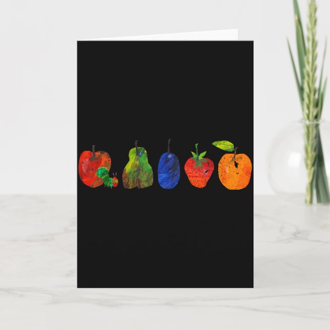 Carte Funny Back To School Cute Hungry Lover Fruits Teac (Devant)