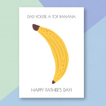 Funny Banana Fête des pères Card