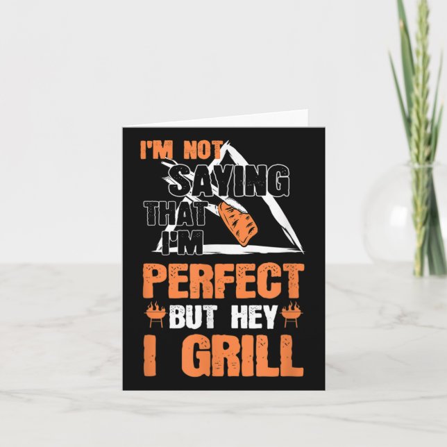 Carte Funny Barbecue Pun Barbecue Grillades Accessoires  (Devant)