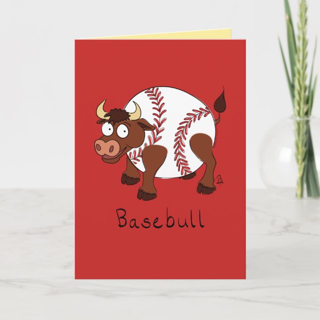 Carte Funny Baseball Humor Sports Blank Greeting (Devant)