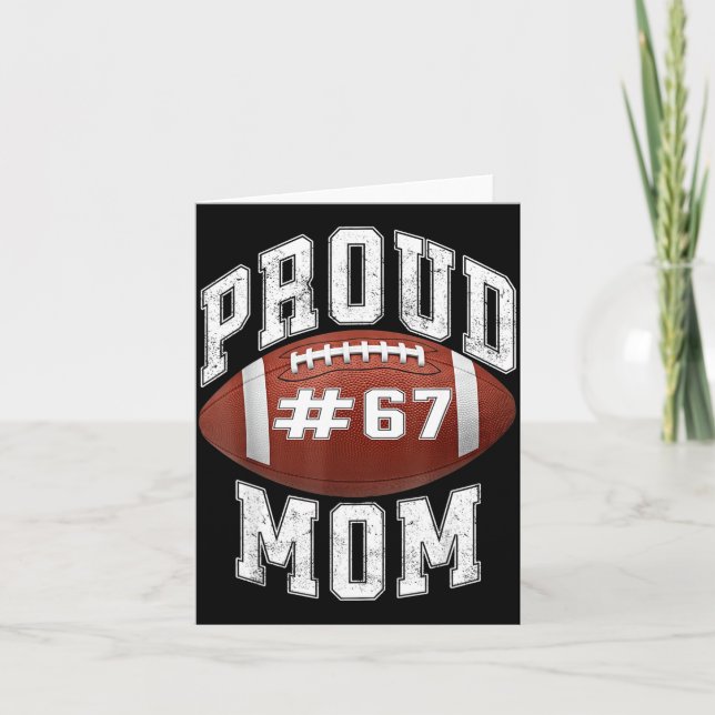 Carte Funny Basketball Mom 67 Meme Proud Mama Design  (Devant)