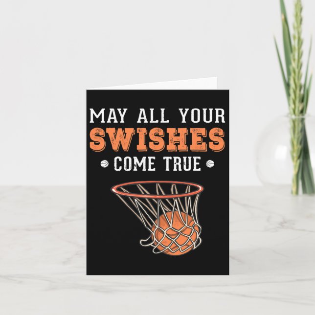 Carte Funny Basketball Puns 3 Points Garçons Filles Noël (Devant)