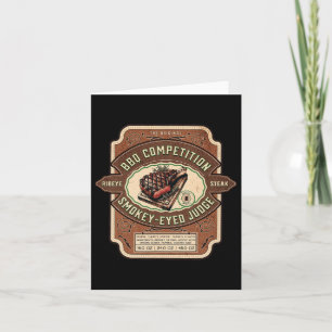 Carte Funny Bbq Concours Juge Rib Eye Steak Rbecue J