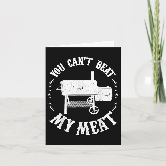 Carte Funny Bbq Pit Reverse Flow Accessoire de Fumeur Pa (Devant)