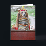 Carte Funny Bear Birthday Card pour BD en fév/mars<br><div class="desc">Un ours (symbole de ce que les gens ressentent quand ils sont sous les armes pour faire des impôts) avec des piles de papiers, etc. L'ours était du domaine public sur needpix.com. La tasse à café est de www.pnglib.com. Le panneau situé à l'angle du bureau est à partir de clipart-library.com...</div>