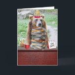 Carte Funny Bear Birthday Card pour BD en fév/mars<br><div class="desc">Un ours (symbole de ce que les gens ressentent quand ils sont sous les armes pour faire des impôts) avec des piles de papiers, etc. L'ours était du domaine public sur needpix.com. La tasse à café est de www.pnglib.com. Le panneau situé à l'angle du bureau est à partir de clipart-library.com...</div>