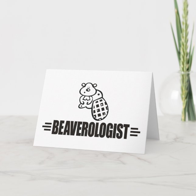 Carte Funny Beaver (Devant)