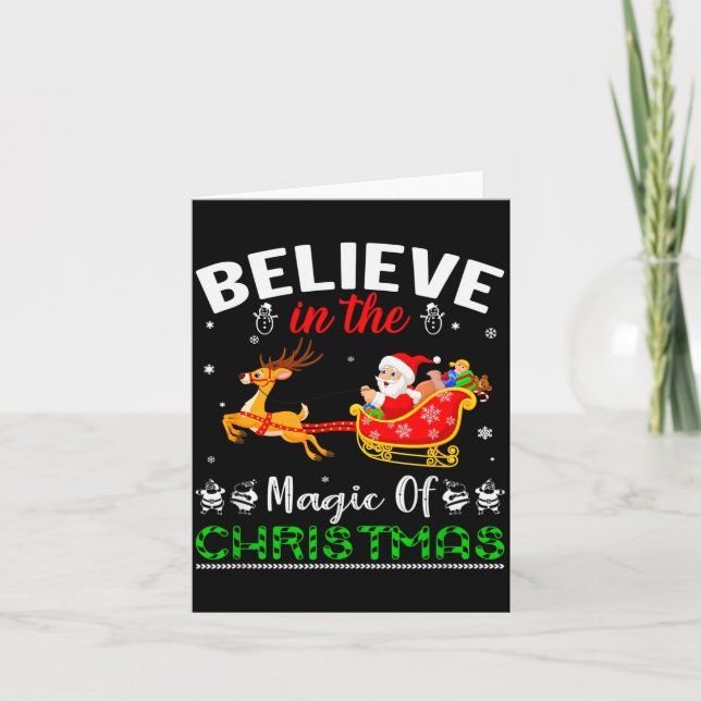 Carte Funny Believe In The Magic Of Christmas  (Devant)