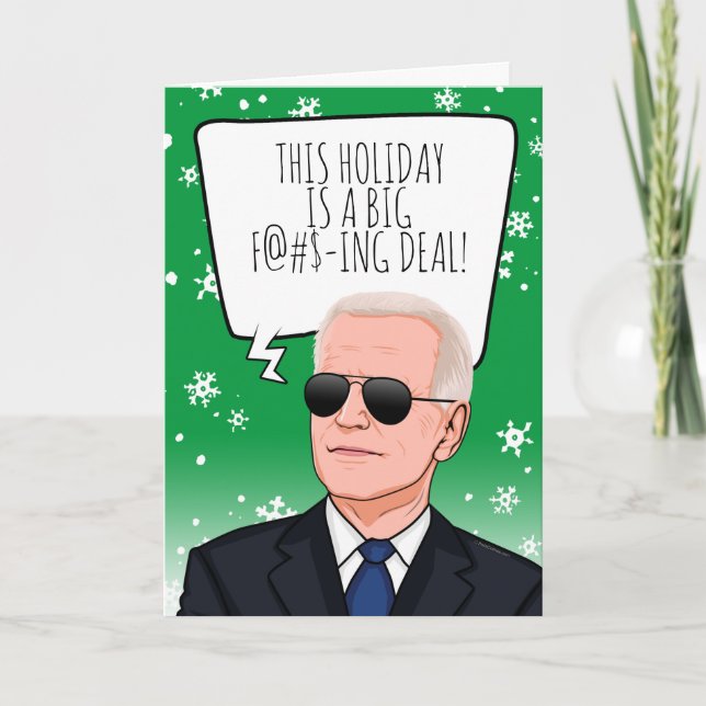 Carte Funny Biden Christmas : This Holiday is a Big Deal (Devant)