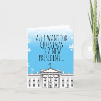 Carte Funny Biden Christmas : Tout ce que je veux pour N