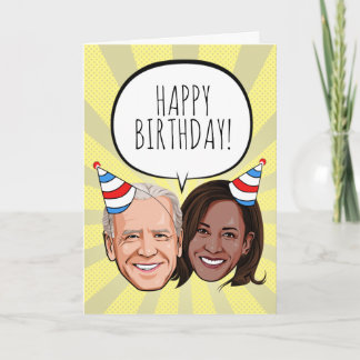 Carte Funny Biden Harris Anniversaire