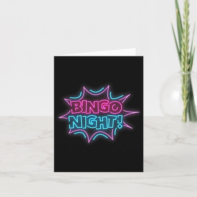 Carte Funny Bingo King - Bingo Night  (Devant)