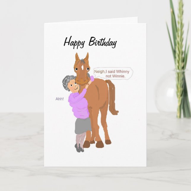 Carte Funny Birthday card, (Devant)