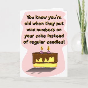 Carte Funny Birthday Card: Birthday Candles