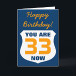 Carte Funny Birthday card for boys and men<br><div class="desc">Funny Birthday card for boys and men - Custom age or year Customize age or birth year.</div>