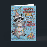 Carte Funny Birthday Card for Brother<br><div class="desc">Faites rire votre frère à voix haute à l'occasion de son anniversaire avec cette carte d'anniversaire amusante et légère — le parfait mélange d'humour et d'amour frère ! Le devant affiche le message enjoué "Joyeux anniversaire, Bro — Vous êtes toujours ma douleur préférée dans le cou" en typographie audacieuse et...</div>