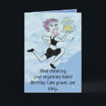Carte Funny Birthday Card pour les amis amusants<br><div class="desc">Les rires livrés à la main sont les meilleurs cadeaux d'anniversaire !</div>