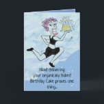 Carte Funny Birthday Card pour les amis amusants<br><div class="desc">Les rires livrés à la main sont les meilleurs cadeaux d'anniversaire !</div>