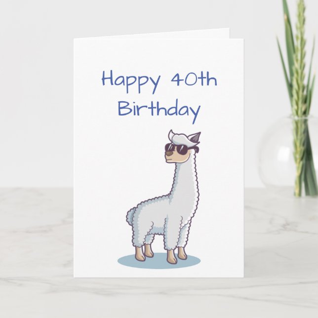 Carte Funny Birthday Custom Age 30e anniversaire animal  (Devant)