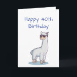 Carte Funny Birthday Custom Age 30e anniversaire animal<br><div class="desc">Amusant anniversaire 30 ou personnaliser l'année Llama     AnimalJ'ai mes ombres parce qu'il y aura tellement de bougies.</div>