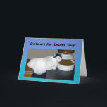 Carte Funny Birthday Fat Cat dit que les régimes sont po<br><div class="desc">Jack le chat sait comment célébrer un anniversaire - manger! Dites à votre personne préférée d'abandonner le régime alimentaire lors de leur journée spéciale.</div>