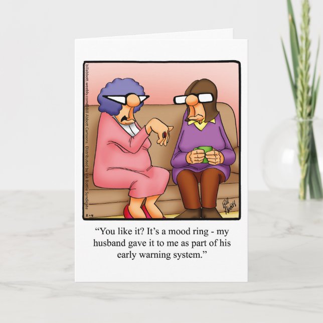 Carte Funny Birthday Greeting Card pour elle (Devant)