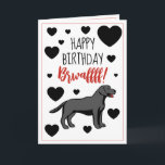 Carte Funny Black Labrador Retriever Birthday<br><div class="desc">Funny Black Labrador Retriever Birthday,  a funny birthday card for labrador lovers. The design features a black labrador with funny saying,  there's a customizable message inside the card,  so,  don't hesitate to personalize it :)
In case you have any issues,  feel free to message the designer :)</div>