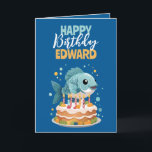 Carte Funny Blue & Yellow Boyfriend Pêche Anniversaire<br><div class="desc">Un design ludique avec un poisson et un message d’anniversaire léger et amusant,  parfait pour apporter un sourire à la journée spéciale des amateurs de pêche.</div>
