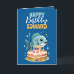 Carte Funny Blue & Yellow Boyfriend Pêche Anniversaire<br><div class="desc">Un design ludique avec un poisson et un message d’anniversaire léger et amusant,  parfait pour apporter un sourire à la journée spéciale des amateurs de pêche.</div>