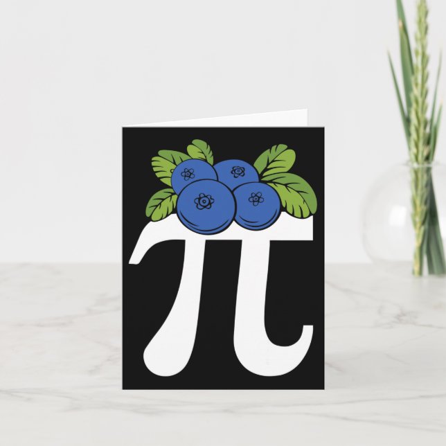 Carte Funny Blueberry Pi Day (Devant)