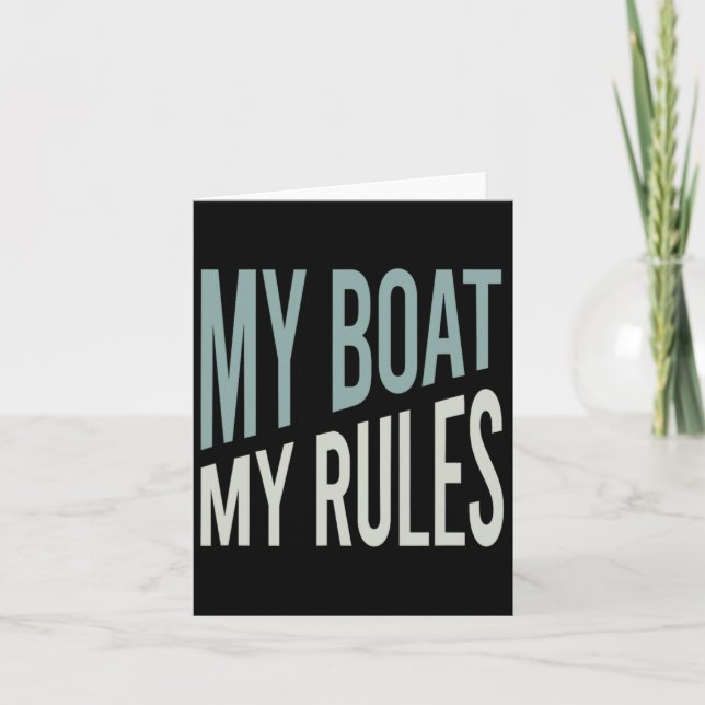 Carte Funny Boater Humour (Devant)
