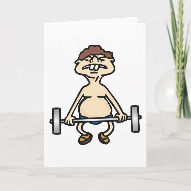 Carte Funny Bodybuilder (Devant)