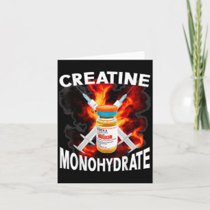 Carte Funny Bodybuilding Poids Creatine Monohydr