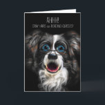 Carte Funny Border Collie Birthday Gray Hair and Glasses<br><div class="desc">Send a birthday card with a sense of humor to someone who is getting older when you choose this silly gray-haired border collie wearing reading glasses to the dog lover who is celebrating another year. Une carte de débit exclusive a été conçue à partir de l'adresse SalonOfArt.com et PAWSitivelyPETrageous.com.</div>