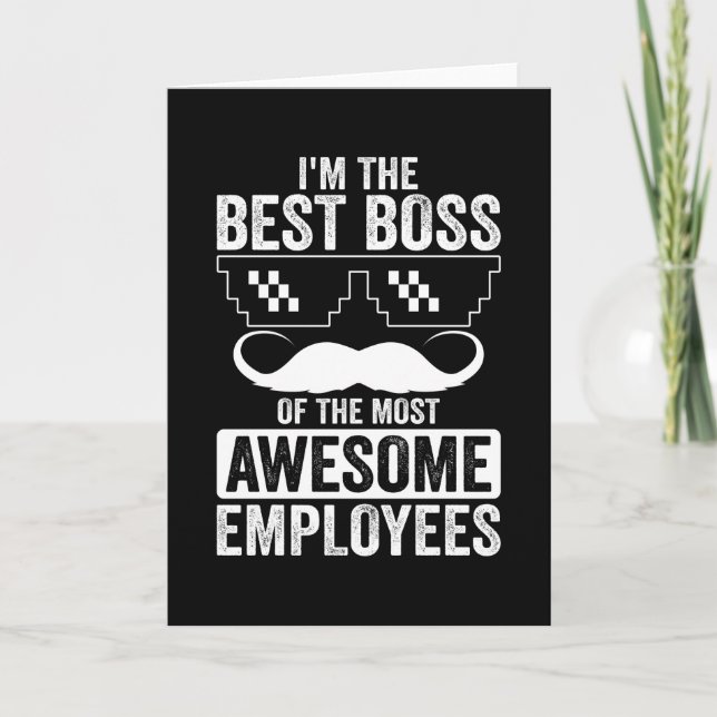Carte Funny Boss Saying For The Boss (Devant)