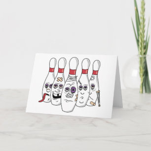 Carte Funny Bowling card