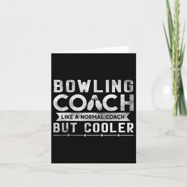 Carte Funny Bowling Coach Définition Bowling Coach (Devant)