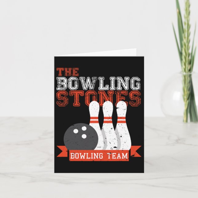 Carte Funny Bowling Stones - Bowl Sports Team (Devant)