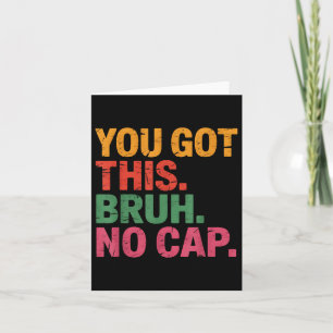 Carte Funny Bruh Test Day Enseignant Vous Avez Ce Bruh N
